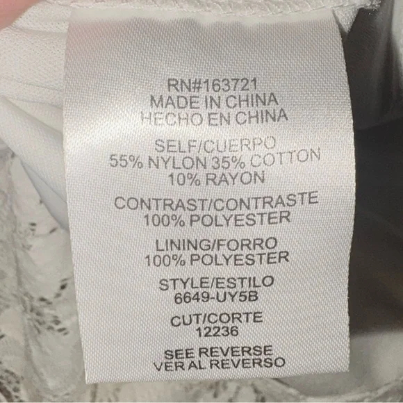 City Studio White Lace Mini Dress with Spaghetti Straps - Picture 8 of 9